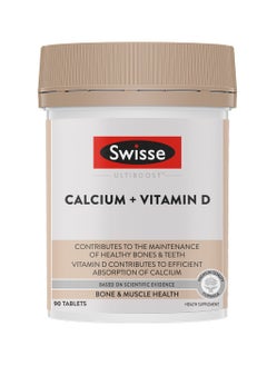 Calcium + Vitamin D Contributes To The Maintenance Of Healthy Bones & Teeth Vitamin D Contributes To Efficient Absorption Of Calcium,BONE & MUSCLE HEALTH, 90 Tablets
