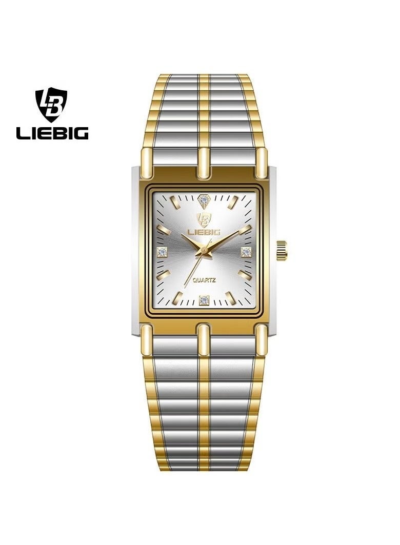 LIEBIG Men's Business Simple Square Waterproof Quartz Watch - Image 1