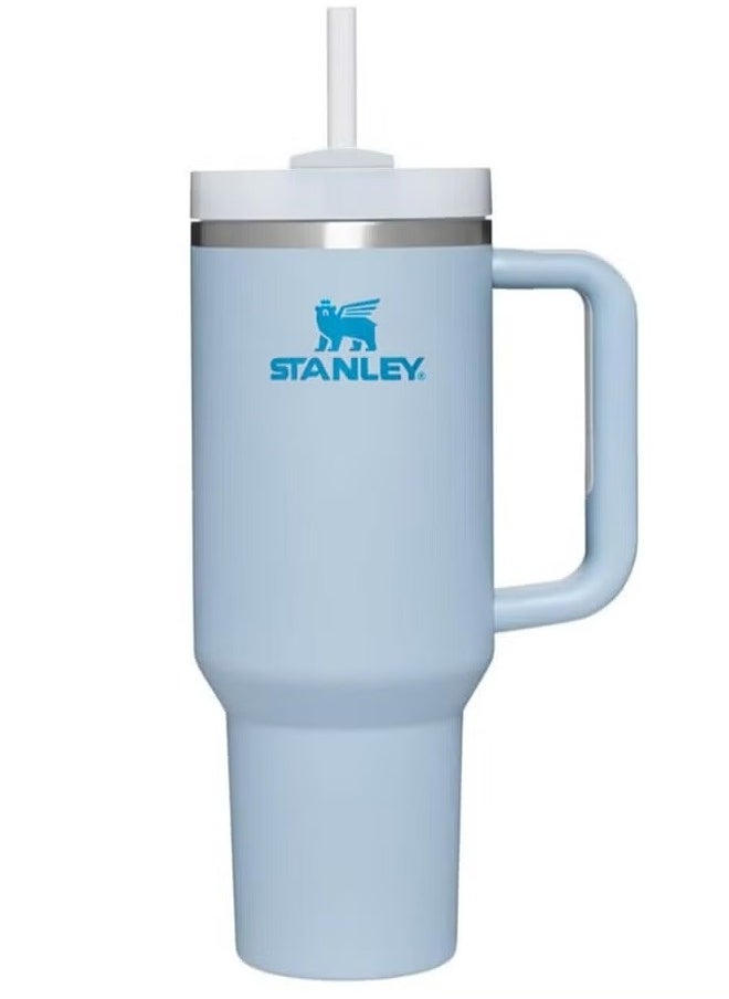Stanley - Stainless Steel Vacuum Insulated Tumbler with Lid and Straw for Water, Iced Tea or Coffee, Smoothie and More, 40 oz,Blue - Image 1