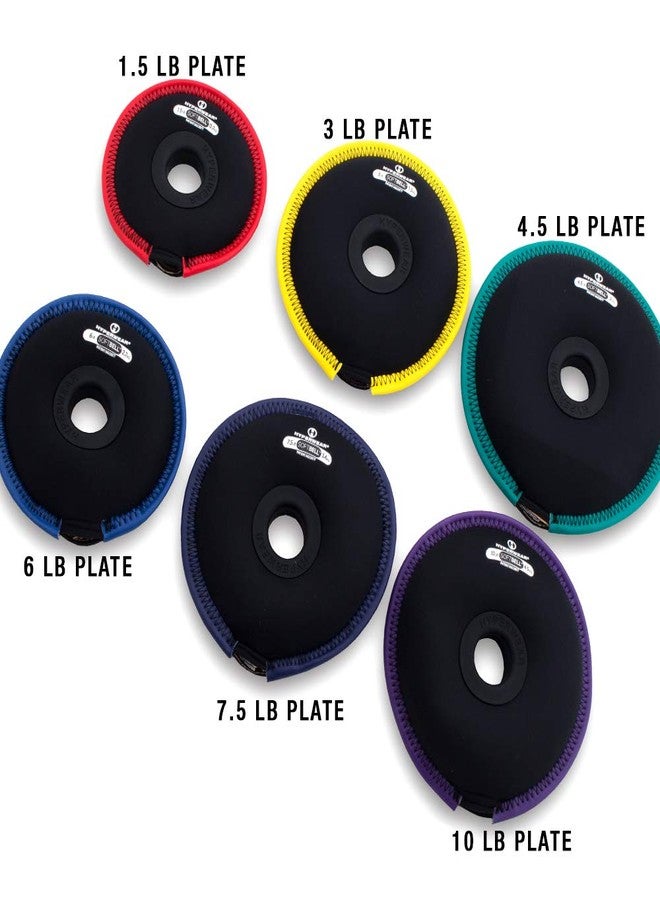 HYPERWEAR SoftBell Hand Weight Plates, 1.5 lbs, Use Alone or with SoftBell Handles for Dumbbells, Kettlebells & Barbells - Image 2