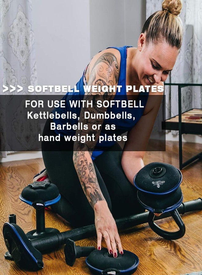 HYPERWEAR SoftBell Hand Weight Plates, 1.5 lbs, Use Alone or with SoftBell Handles for Dumbbells, Kettlebells & Barbells - Image 3