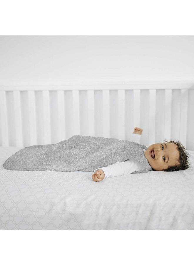Halo Sleep Sleepsack Sleeping Bag, 0.5 Tog 100% Cotton Heather Grey Sleeping Bag, Newborn Baby Sleeping Bag, Unisex For Boys And Girls, 6 To 18 Months - Image 4