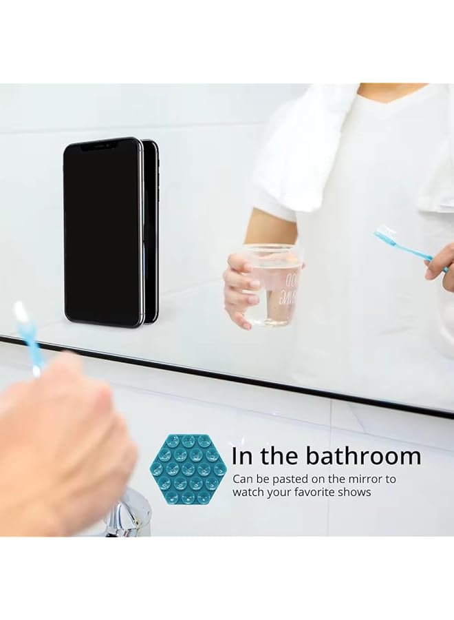 Excefore Silicone Suction Phone Case Mount, 3Pcs Non Slip Suction Cup Phone Mount, Hands-Free Mobile Accessory Holder Back Of Phone For Selfies And Videos, Multi-Purpose Self-Adhesive Phone Stand Sticky - Image 5