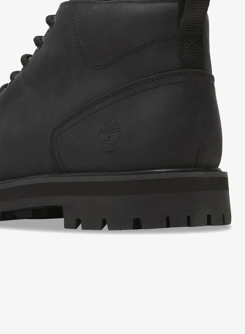 Timberland Black Men's Britton Road Mid Waterproof Chukka Boots for Men | Best Price UAE
