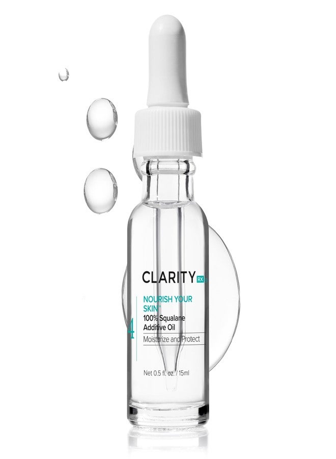 كلاريتي آر إكس زيت ClarityRx المرطب للبشرة، زيت طبيعي نباتي مضاد للشيخوخة للبشرة الجافة، غني بمضادات الأكسدة، يغذي بشرتكِ بنسبة 100% من السكوالين (0.5 أونصة سائلة). - Image 1