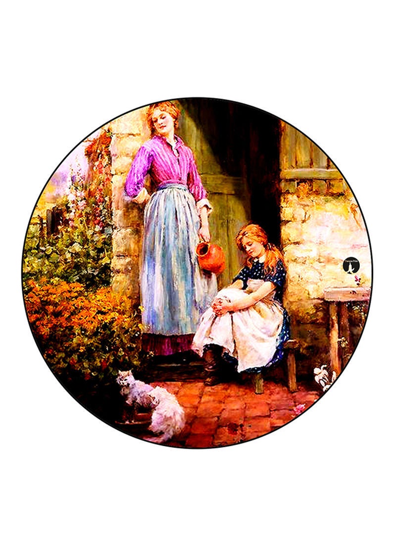 RKN Vintage Art Printed Mouse Pad  Multicolour