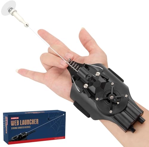 OVERFUN Web Launcher Spider String Shooter Toy Cool Gadgets Electric Reelin Real Silk Superhero RolePlay Fun Stuff Toys Great for Men and Kids - Image 1