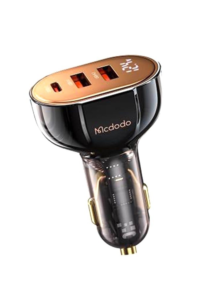 مكدودو Mcdodo CC-2300 100W شاشة رقمية 1C + 2A PD شاحن سيارة سريع - Image 4