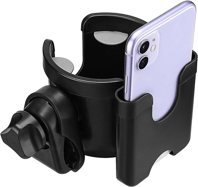 Suranew Universal Pushchair/Pram Cup Holder with Phone Storage Box - Image 1