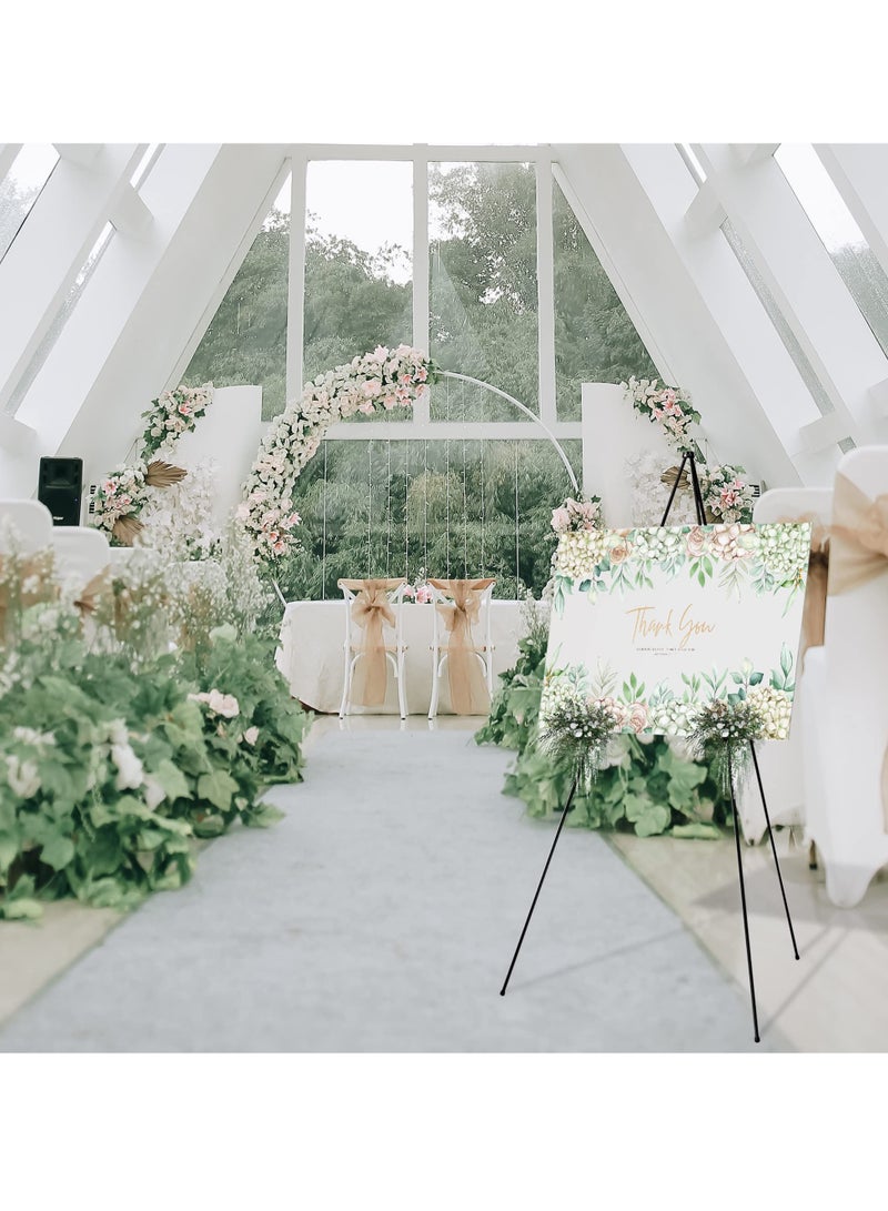 سيوسي Easel Stand for Display Wedding Sign Poster 63 Inches Tall - with Bag Collapsible  Portable - Adjustable Height - Sturdy Metal Tripod - Non-Slip Rubber Bottom Ideal for Events Presentations - Image 5