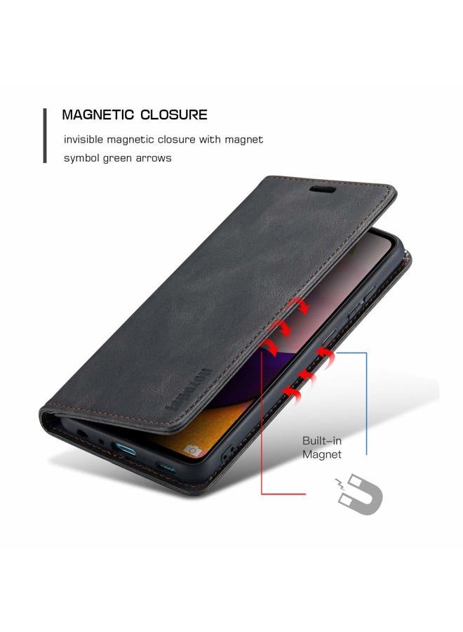 japezop Samsung Galaxy A52 5G/A52s 5G Case,Samsung Galaxy A52 5G Wallet Case with Card Holder [RFID Blocking] Kickstand Magnetic,Leather Flip Case for Samsung Galaxy A52 5G/A52s 5G 6.5 Inch (Black) - Image 4