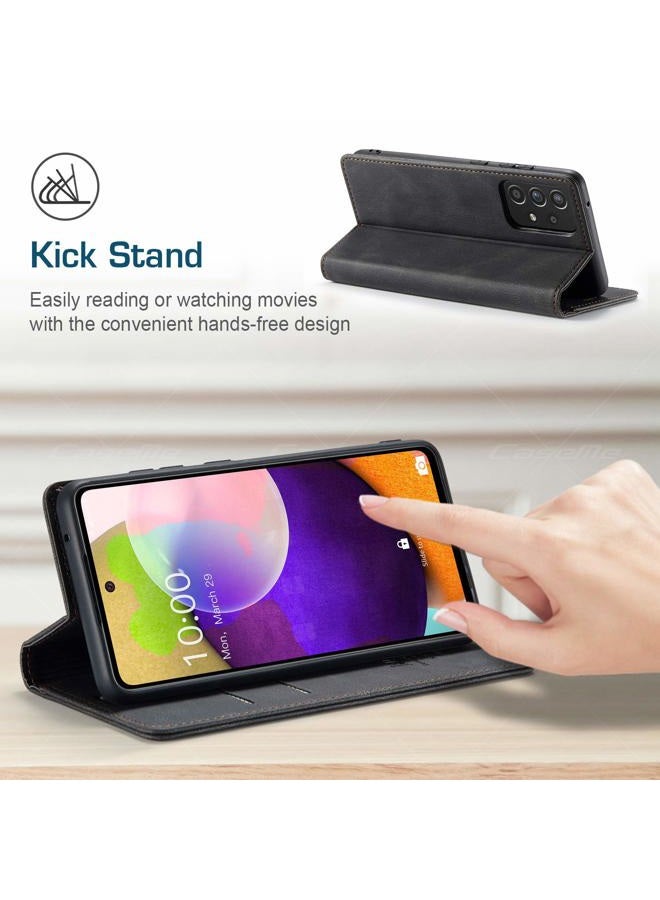 japezop Samsung Galaxy A52 5G/A52s 5G Case,Samsung Galaxy A52 5G Wallet Case with Card Holder [RFID Blocking] Kickstand Magnetic,Leather Flip Case for Samsung Galaxy A52 5G/A52s 5G 6.5 Inch (Black) - Image 5