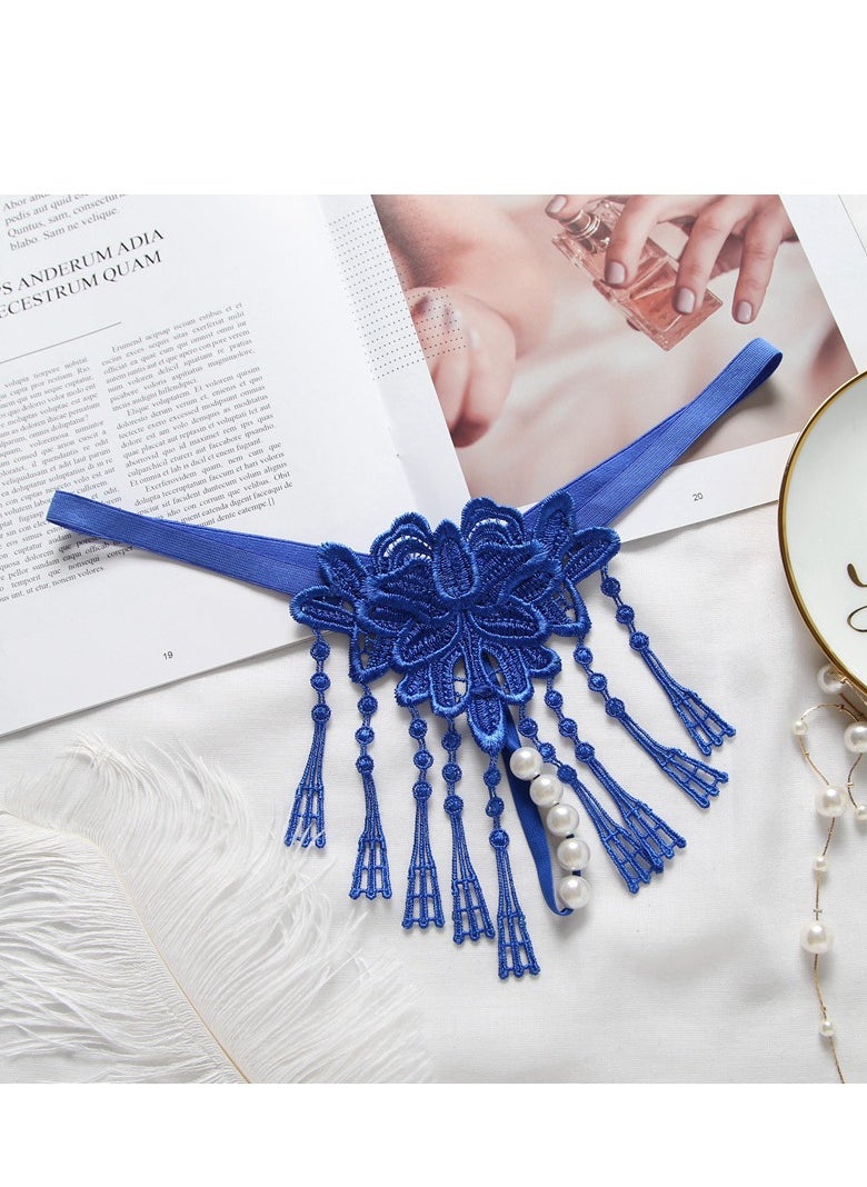 Generic Women Floral Lace G-String Low Rise Lace Up Thongs Panties .  - Image 1