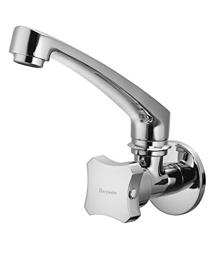 Parryware Brass Polished Jade Sink Cock Silver G0221A1 - Image 2