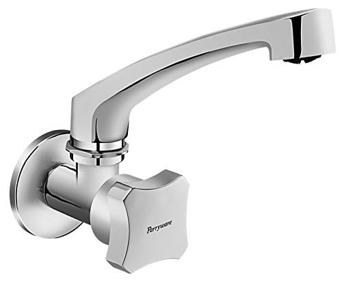 Parryware Brass Polished Jade Sink Cock Silver G0221A1 - Image 3