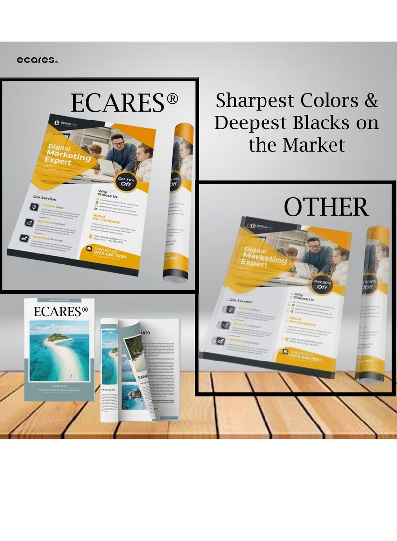 إيكاريس®خرطوشة حبر متوافقة 130A CF352A لطابعة HP Laserjet Pro Color MFP M176 M176n M177 M177fw (أصفر) - Image 2