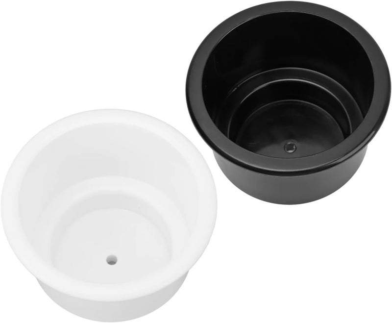Boat Cup Holder Insert 20pcs Drop in Cup Holder Drink with Drain Hole Easy to Clean Recessed for RV Yacht Truck for Marine Boat RV Camper(White) - Image 2