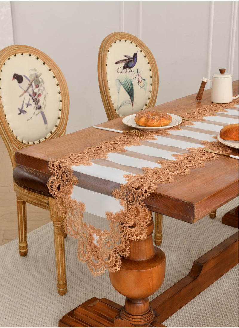 Generic - Modern, American, European-Style Table Runner, Aesthetic, Luxury, Hollow Out, White Gold Tablecloth, Coffee Table, Tv Cabinet - Image 1
