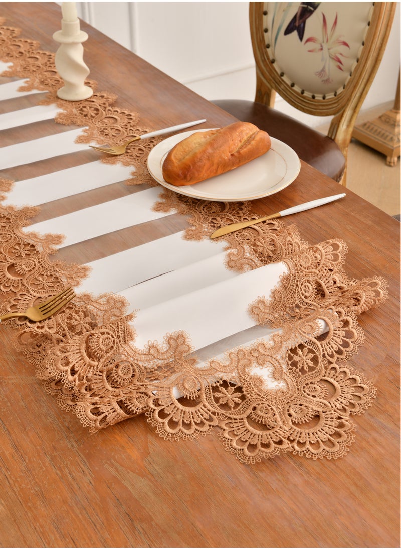 Generic - Modern, American, European-Style Table Runner, Aesthetic, Luxury, Hollow Out, White Gold Tablecloth, Coffee Table, Tv Cabinet - Image 1