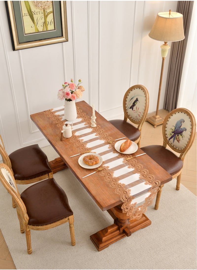 Generic - Modern, American, European-Style Table Runner, Aesthetic, Luxury, Hollow Out, White Gold Tablecloth, Coffee Table, Tv Cabinet - Image 1