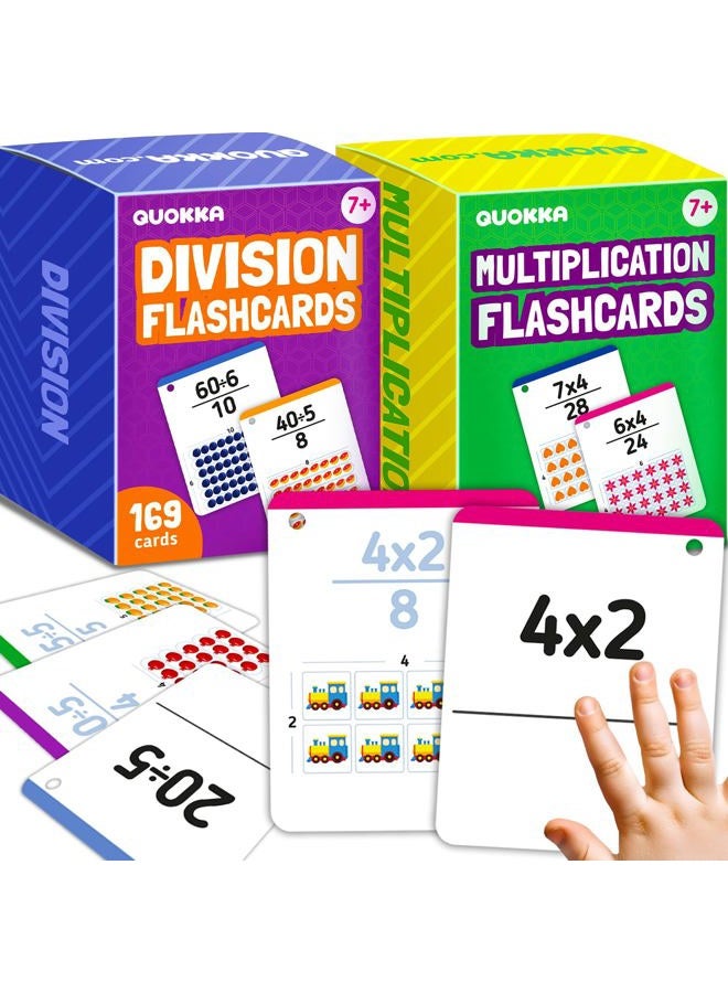 quokka Set of 2 Learning Flash Cards - Math Multipack - 338 Cards - Multiplication&Division - Image 1