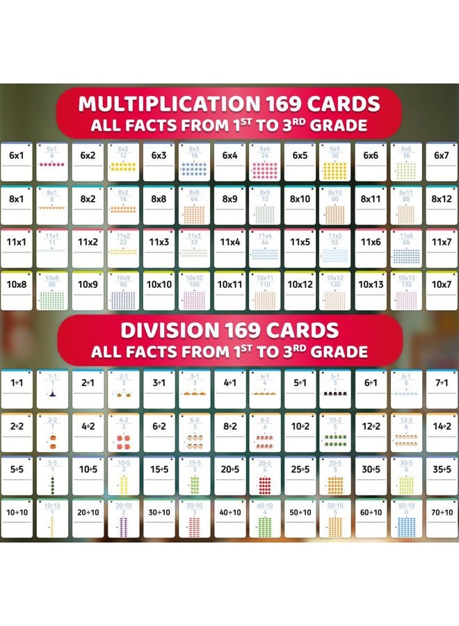 quokka Set of 2 Learning Flash Cards - Math Multipack - 338 Cards - Multiplication&Division - Image 4