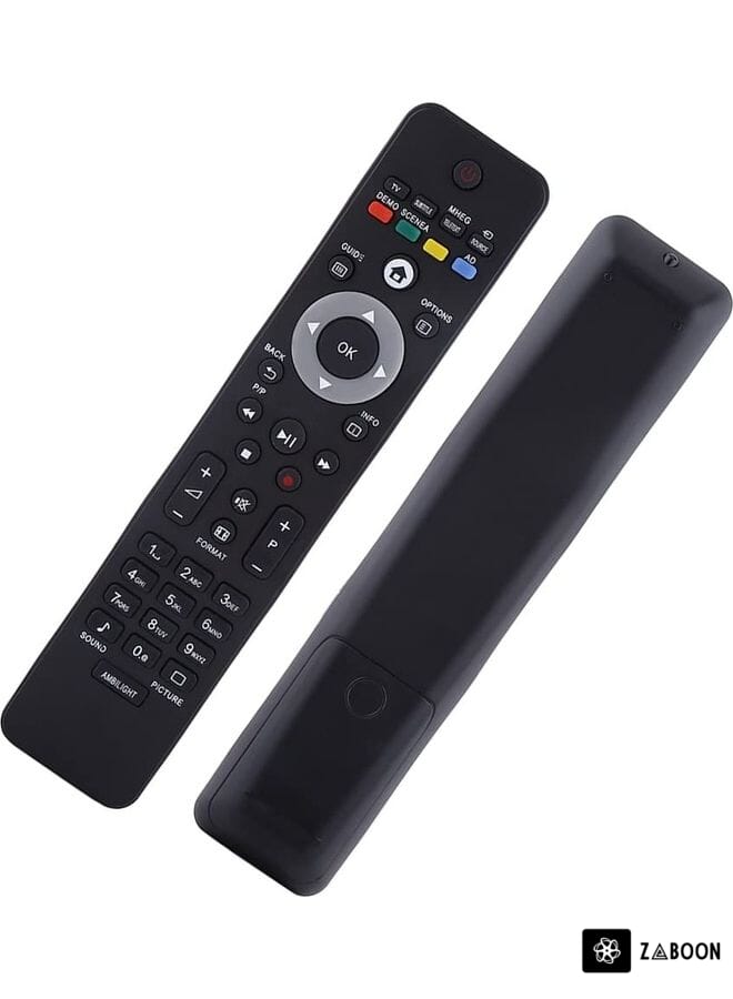 Zaboon Compact Size TV Remote Control Black