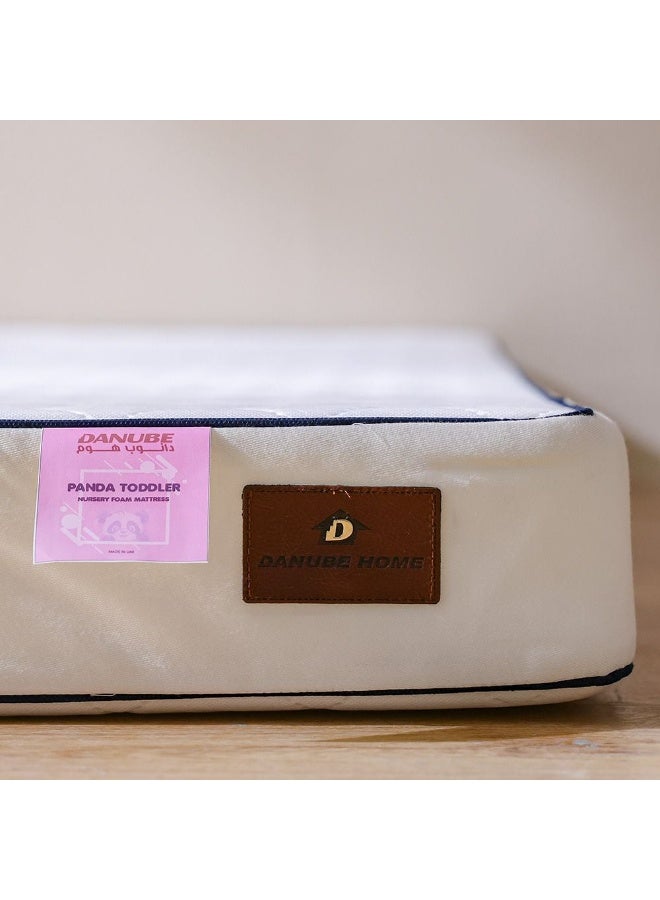 DANUBE HOME Panda Toddler Nursery Foam Mattress with zip chain | Medium Firm Feel | Single Mattress | Spine Balance For Pressure Relief | 130x70 cm | Thickness 10cm - Image 2