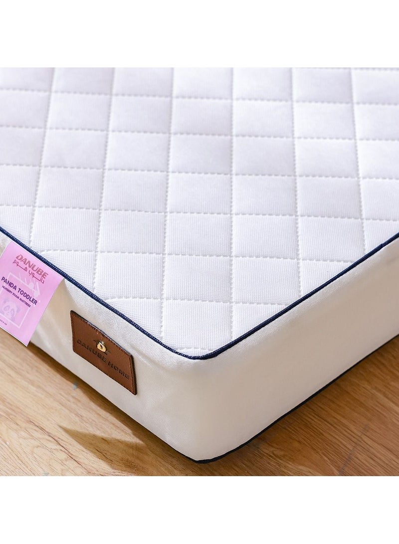 DANUBE HOME Panda Toddler Nursery Foam Mattress with zip chain | Medium Firm Feel | Single Mattress | Spine Balance For Pressure Relief | 130x70 cm | Thickness 10cm - Image 1