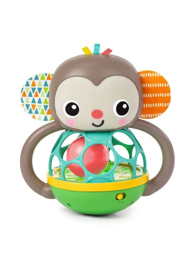 Bright Starts Grab & Giggle Monkey Multi-Sensory Toy (12.10 X 18.26 X 19.89 Cm) - Image 2
