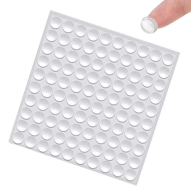 GKDARED GKDARED Set of 100 Clear Round Adhesive Silicone Bumpers 3x8 Mm Door Cabinet Drawer Safety Stoppers Mute Buffers and Door Protectors for Home Glass Drawers Cabinets - Image 1