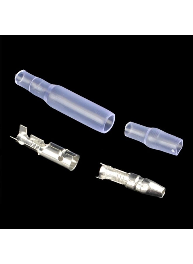 10Set Bullet Terminal Car Electrical Wire Connector Diameter 4Mm Pin Set 
