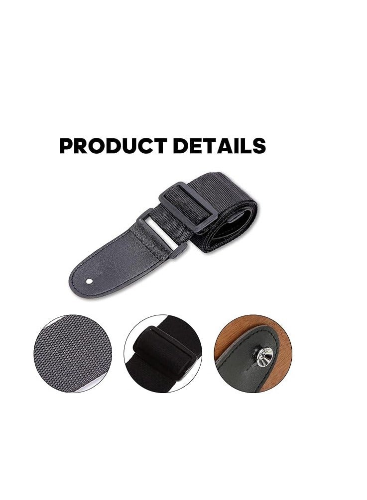 Generic Adjustable Cotton Guitar Strap for Electric Guitar  - Image 3
