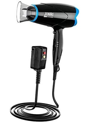 JINRI JINRI Professional Salon Ionic Ceramic Sterilization Hair Dryer Blow Dryer with Concentrator ETL Certified 