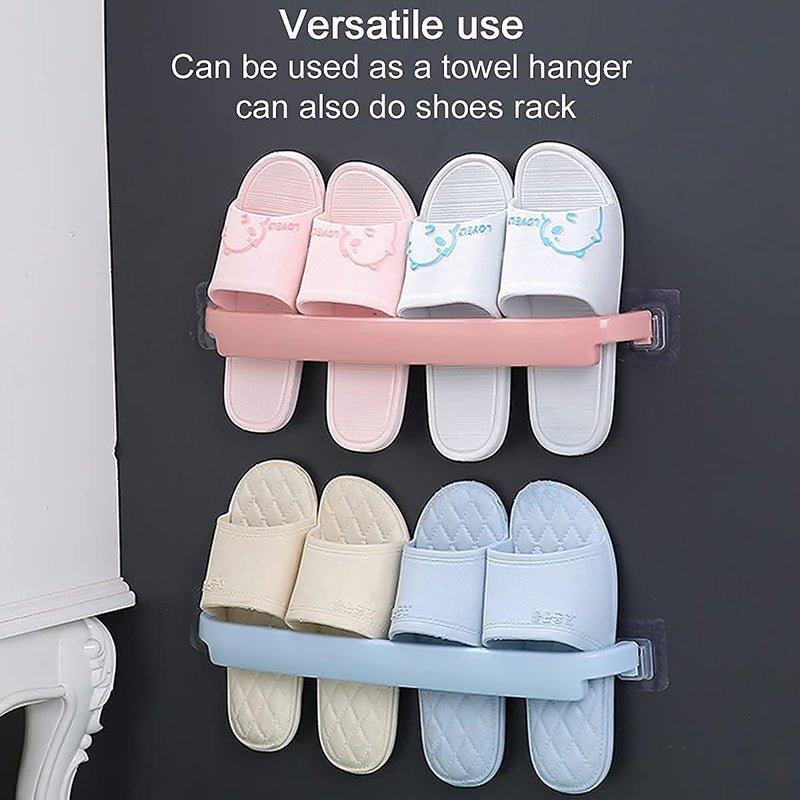 JIGVA Jigva Napkin Holder Rack | Plastic Napkin Towel Bar Holder with Self Adhesive Sticker | Bathroom Accessories Shoes Rack -Multicolor (1pc)  - Image 3