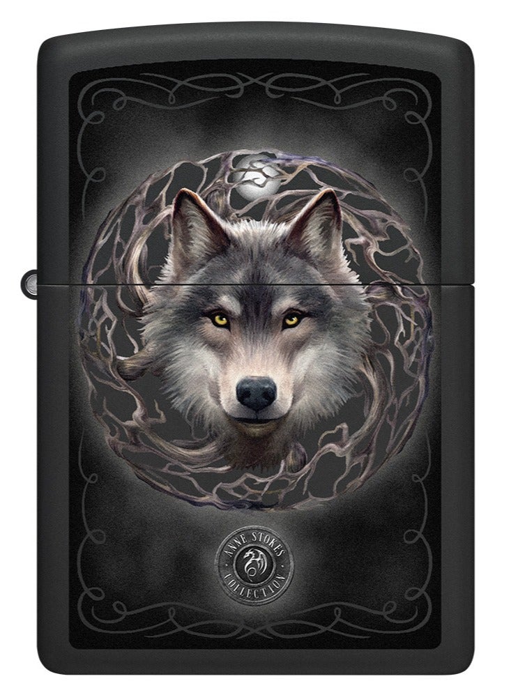 Zippo Ci405812 218 Anne Stokes Collection Black Matte Windproof Lighter - Image 2
