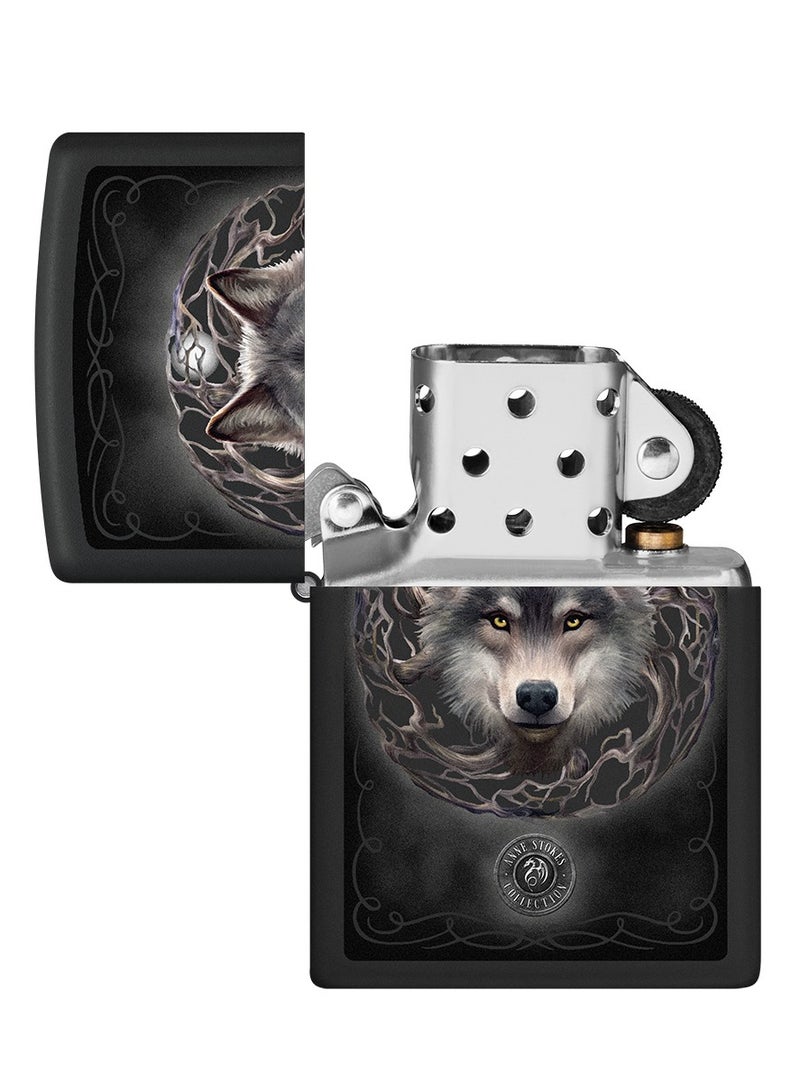 Zippo Ci405812 218 Anne Stokes Collection Black Matte Windproof Lighter - Image 4