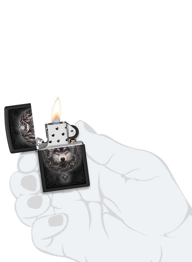 Zippo Ci405812 218 Anne Stokes Collection Black Matte Windproof Lighter - Image 5