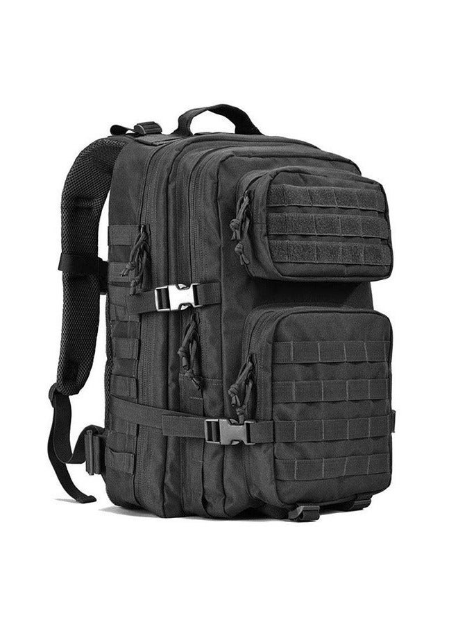 45L Military Tactical Backpack for Men and Women, Waterproof Large Army 3 Day Assault Pack Molle Bag Shoulder Backpacks for Outdoor Traveling Camping Hiking Trekking45LBlack - Image 1