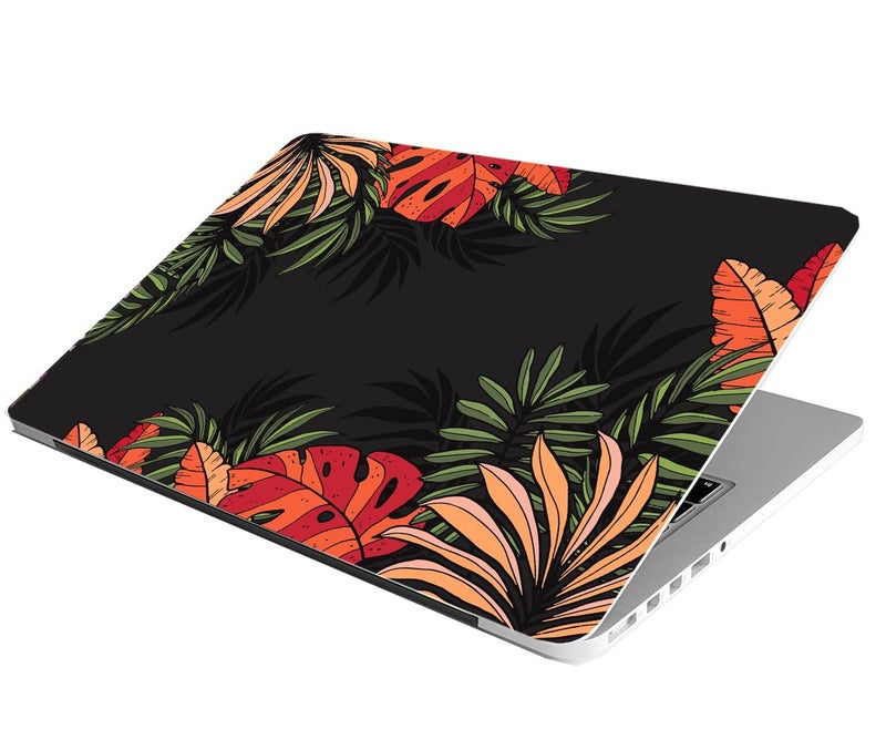 BAEYE Full Laptop Skin Stickers HD Quality Sticker for Laptops Upto 15.6" (Dustproof|Waterproof|Scratchproof|Reusable) - BE BK Floral FL - Image 2