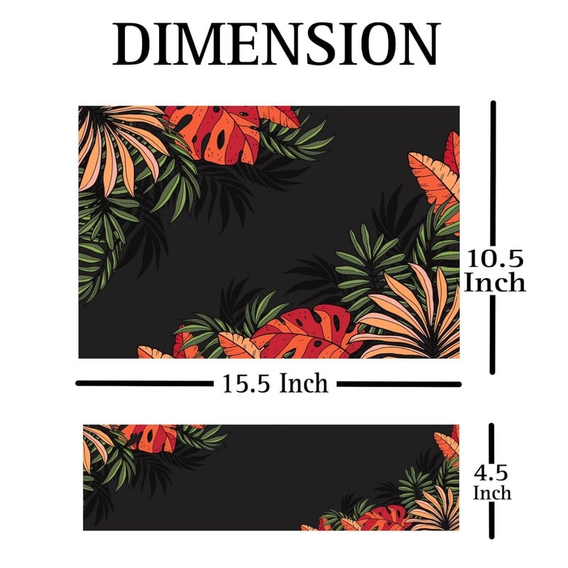 BAEYE Full Laptop Skin Stickers HD Quality Sticker for Laptops Upto 15.6" (Dustproof|Waterproof|Scratchproof|Reusable) - BE BK Floral FL - Image 3