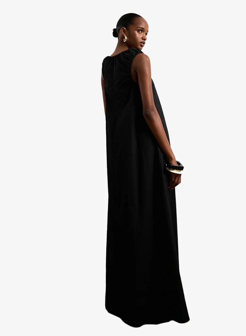 Topshop Casual Sleeveless Maxi Woven Dress