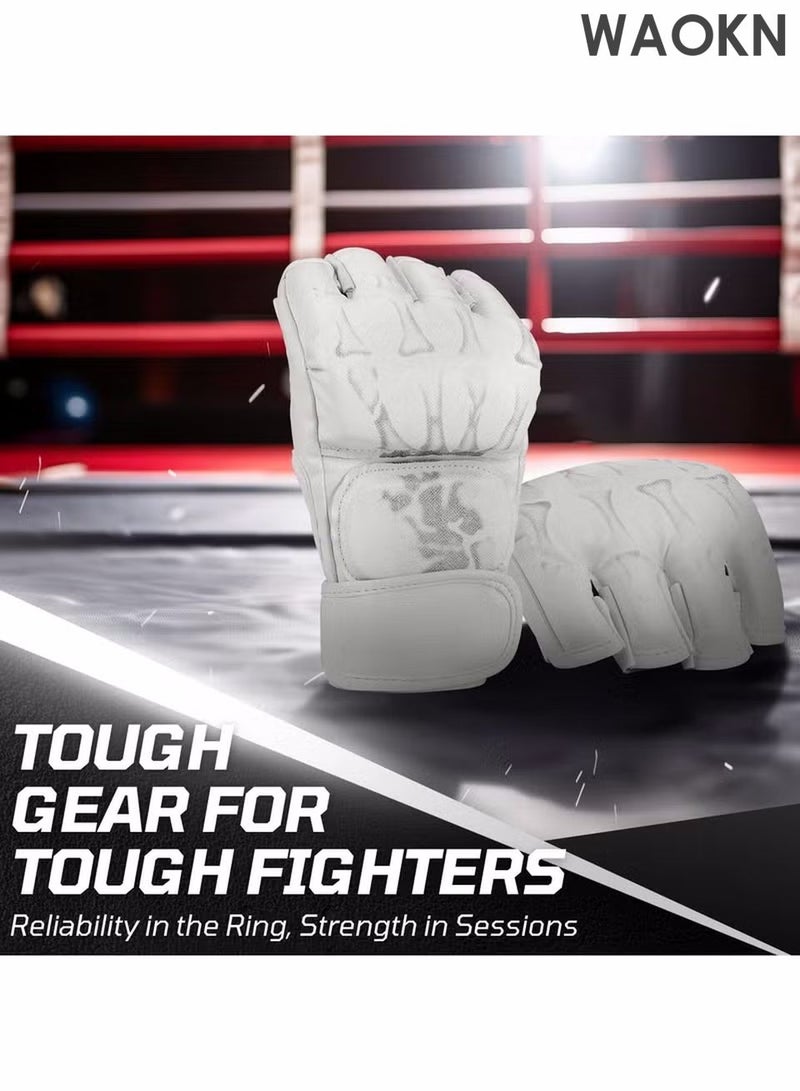WAOKN Boxing Gloves Fingerless MMA Gloves UFC Boxing Fight Gloves for Sanda Sparring Punching Bag Training Kickboxing & Grappling Martial Arts Gloves  Gloves for Martial Arts Sparring & Training Gloves   Trusted By Pro Fighters - Image 4