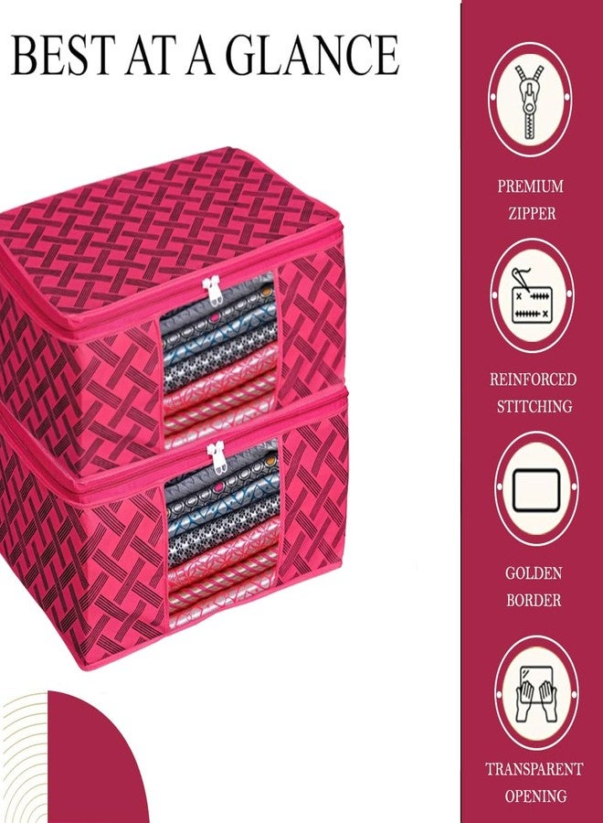 Shaping Fabric Garment Cover Non-Woven 90 GSM with Transparent Window & Double Metal Zipper - Pack of 3 | Dustproof Clothes Storage Bag for Sarees, Suits, Jackets, Shirts SCXLRL1582493517524148525837 - Image 4