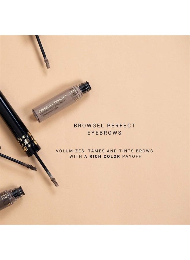 Idun Minerals Perfect Eyebrows Gel - Adds Texture For Voluminous Brows - Highly Purified Mineral Pigments Give A Rich And Even Colour - Spoolie Brush Precisely Defines The Arches - Light - 0.19 Oz