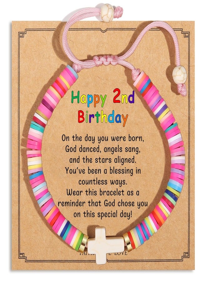 Korotho 2 Year Old Birthday Bracelet Gift for Her, 2nd Birthday Gifts Ideas 2-Year-Old Birthday Bracelet Present 2 yr Old Jewelry for Daughter Granddaughter Niece (2nd) - Image 1