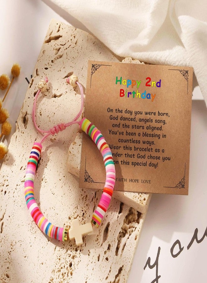 Korotho 2 Year Old Birthday Bracelet Gift for Her, 2nd Birthday Gifts Ideas 2-Year-Old Birthday Bracelet Present 2 yr Old Jewelry for Daughter Granddaughter Niece (2nd) - Image 3