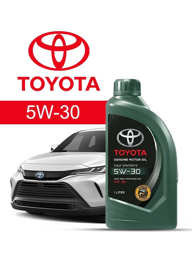 TOYOTA Engine Oil – For TOYOTA Venza V4 2024 - 2020، 5 Liter، viscosity 5w30 Toyota - With Engine Oil Filter - 2020 2021 2022 2023 2024 