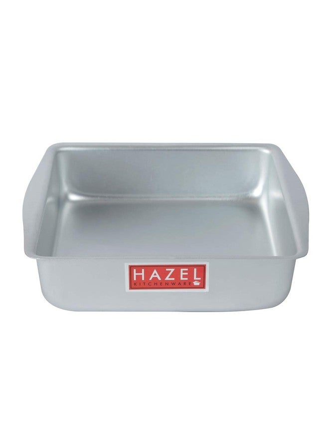 Hazel قالب كعكة مربع هازيل | صينية كعكة من الألمنيوم للميكروويف والفرن الحراري | أداة صنع كعكة سعة 800 مل - Image 2