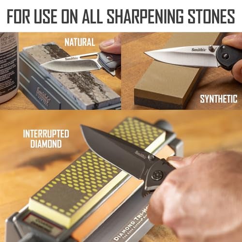 Smith's HON1 Honing Solution - 4oz Bottle - Lubricate Sharpening Stones - Built-In Stone Cleaning Agents & Rust Inhibitors - Oil for Tool & Knife Sharpening Stone - Prevents Clogged Pores - Image 5